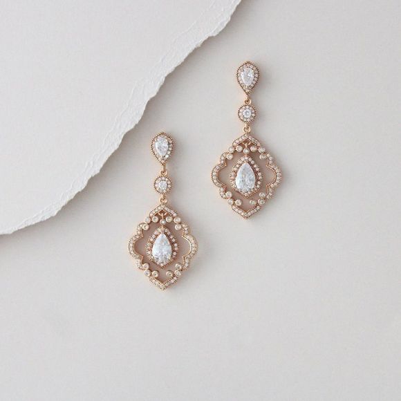 Jewelry - 14K Gold Plated Earrings - Choose 1 (Rose Gold, Gold, White Gold)